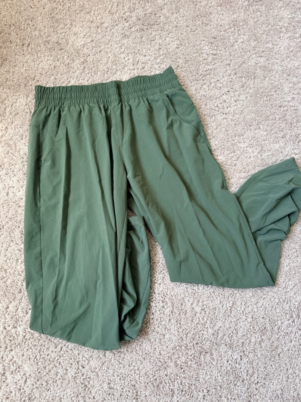 CALIA by Carrie Underwood Olive Green Wide-Leg Pants